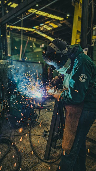 Modern manufacturing facility with advanced machinery